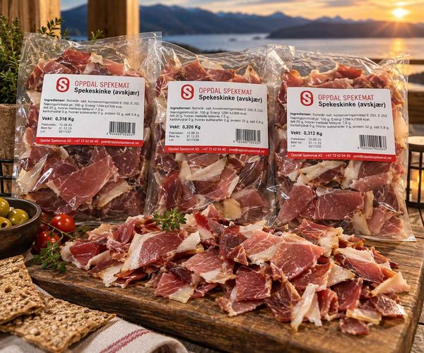 Hovedbilde Avskjær spekeskinke, Oppdal spekemat, ca 250-350g