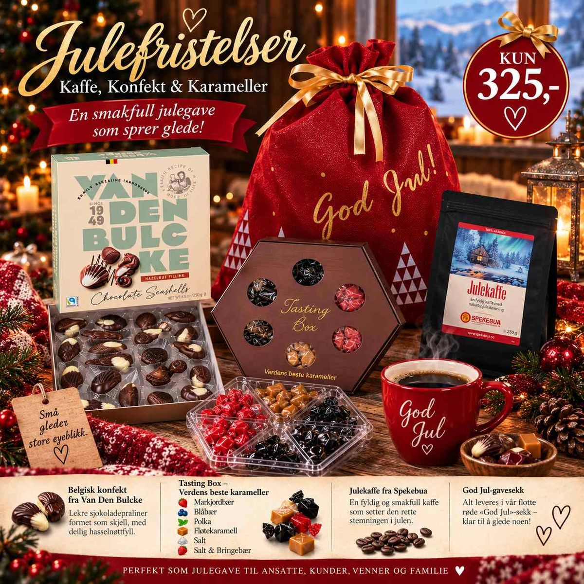 Julefristelser – Kaffe, Konfekt & Karameller ⭐