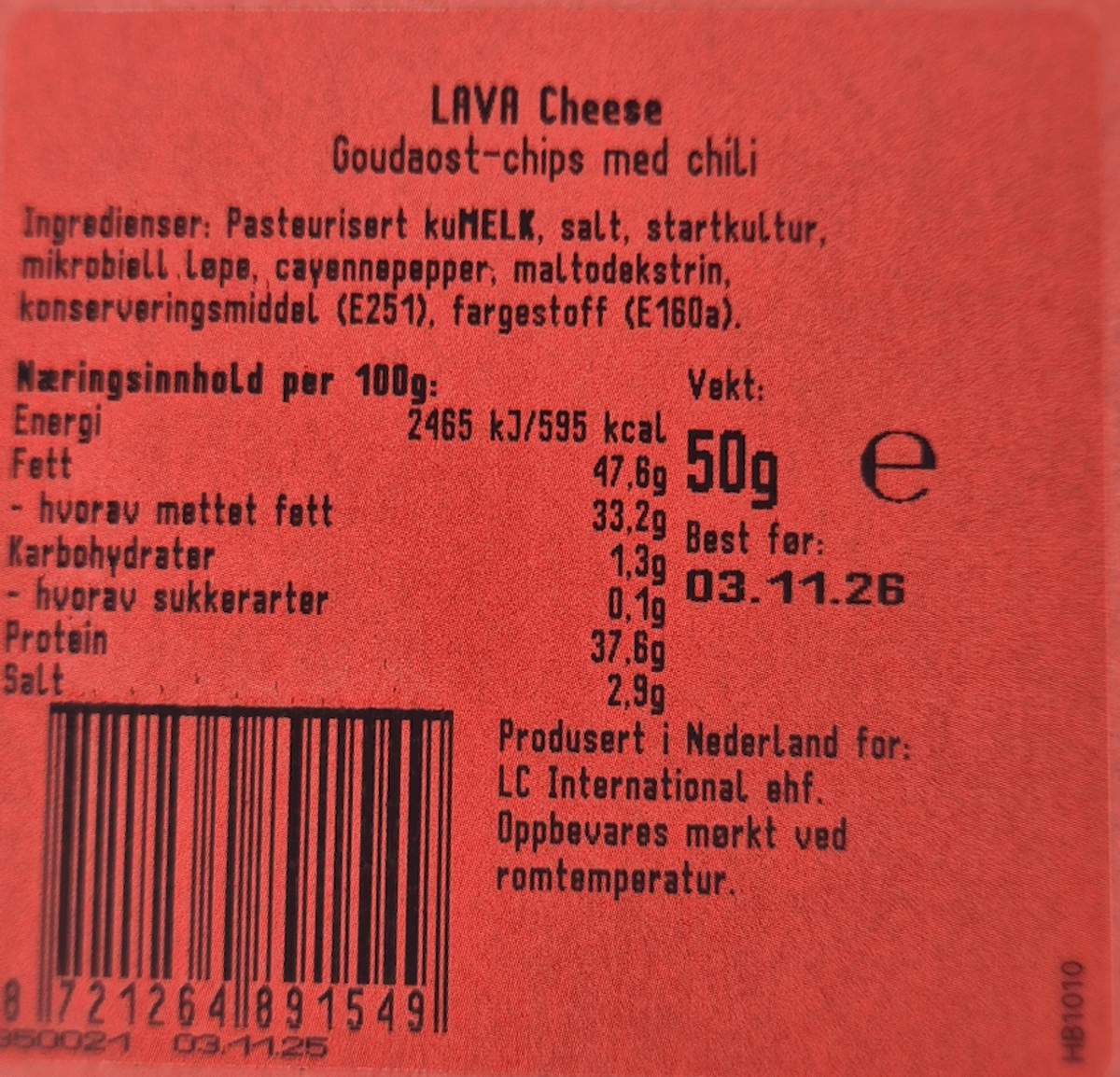 Lava Cheese- Chilismak