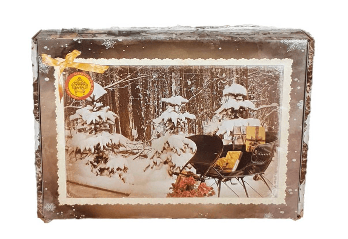 Gaveeske God Jul granbar (Blir erstattet med nostalgi esken)