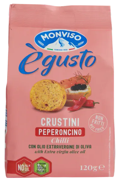 Hovedbilde Panmonviso crustini m/chili 120 g(14.08.26)