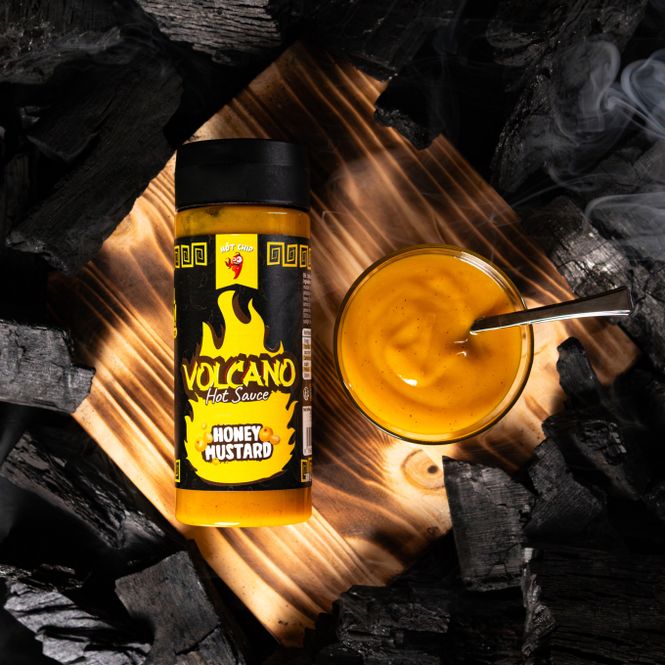 Hovedbilde Volcano honningsennep med chili – 270 ml