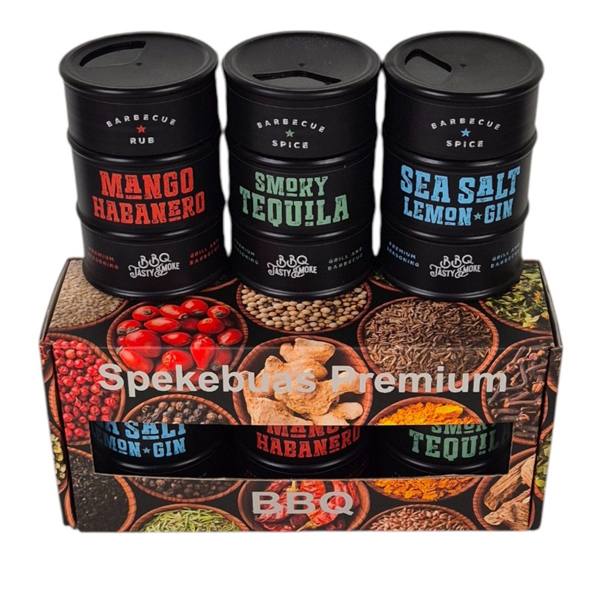 Gaveeske Spekebuas Premium BBQ 3 pk (Kun eske)