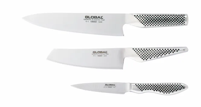 Hovedbilde GLOBAL knivsett i 3 deler - G-2, GS-5 & GS-38
