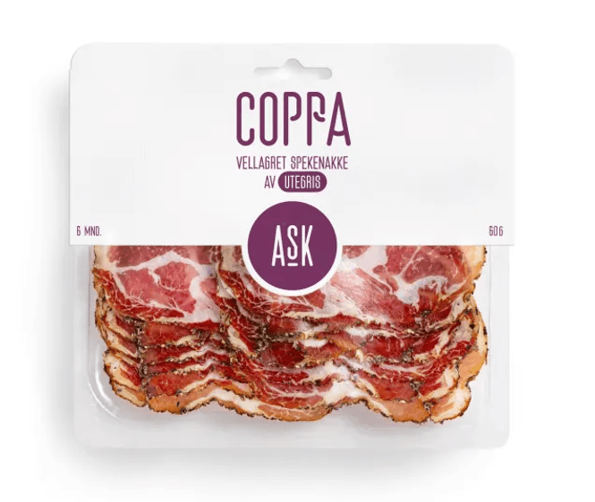 Hovedbilde Coppa skivet 60g delibrett, Ask
