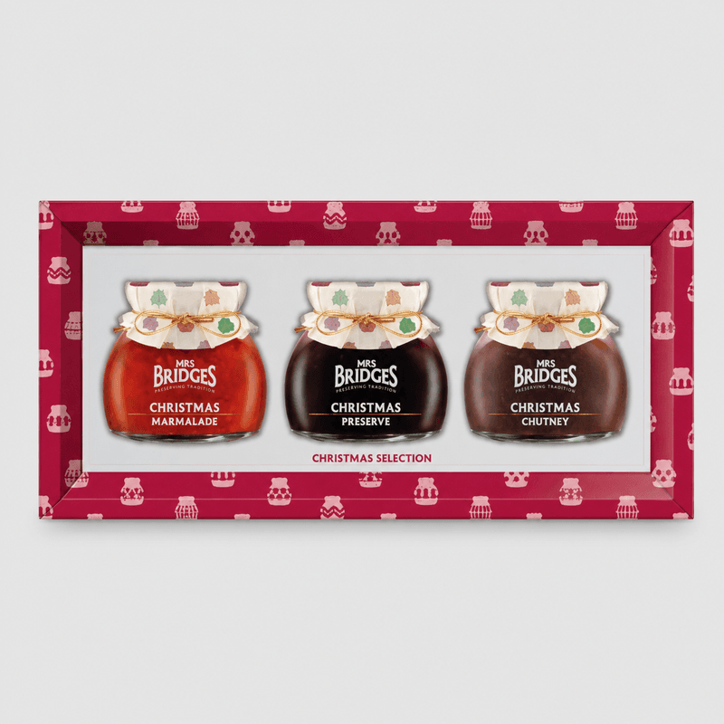 Mrs Bridges Christmas Selection Triple Jar Gift (740g)