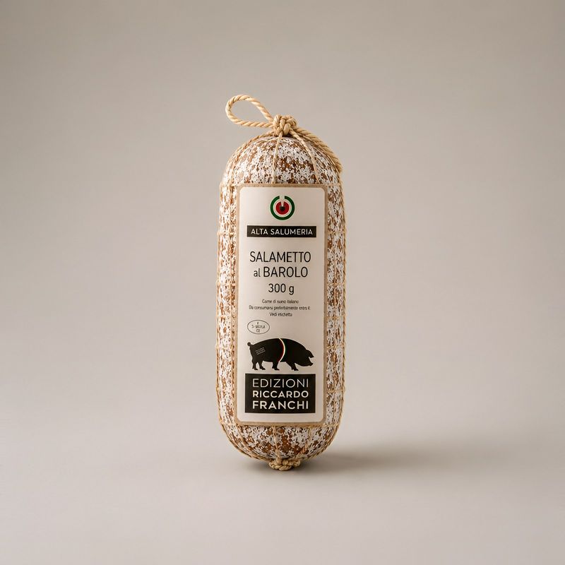 Salametto al Barolo (rødvin) ca 300g - Franchi